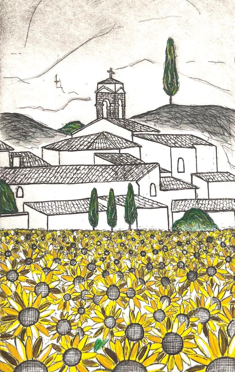 Original Art Print Blank Greeting Cards - individual