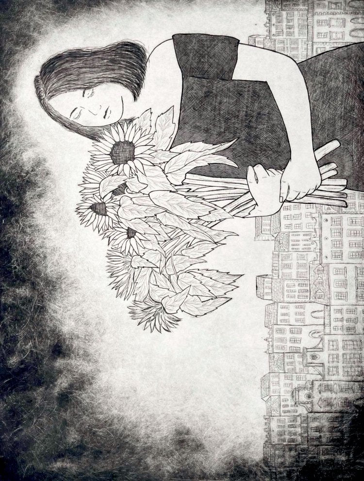 Original Art Print Blank Greeting Cards - individual