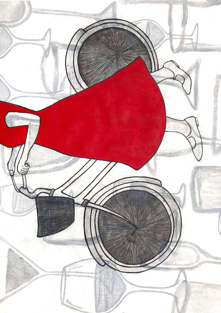 Original Art Print Blank Greeting Cards - individual