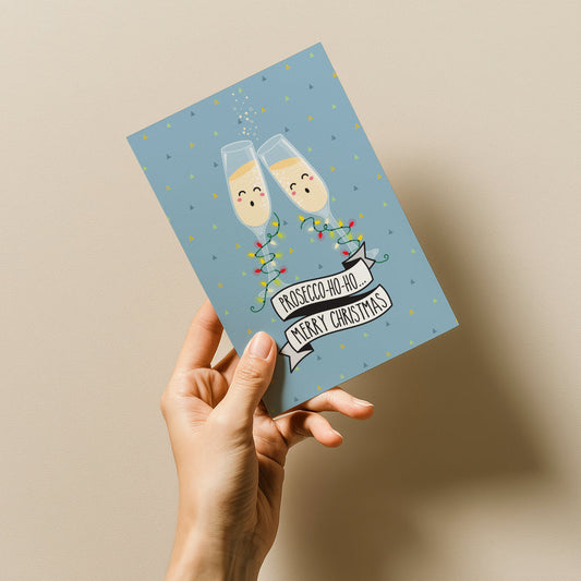 Novelty Christmas Card Pack of 8 with Envelopes - Cheeky