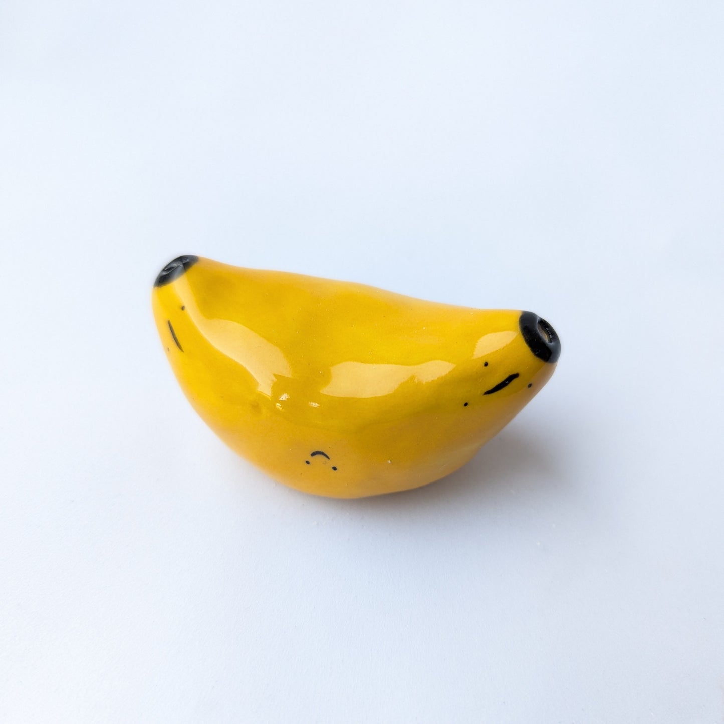 Ceramic Mini Vase Incense Holder - Banana