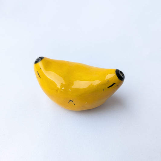 Ceramic Mini Vase Incense Holder - Banana
