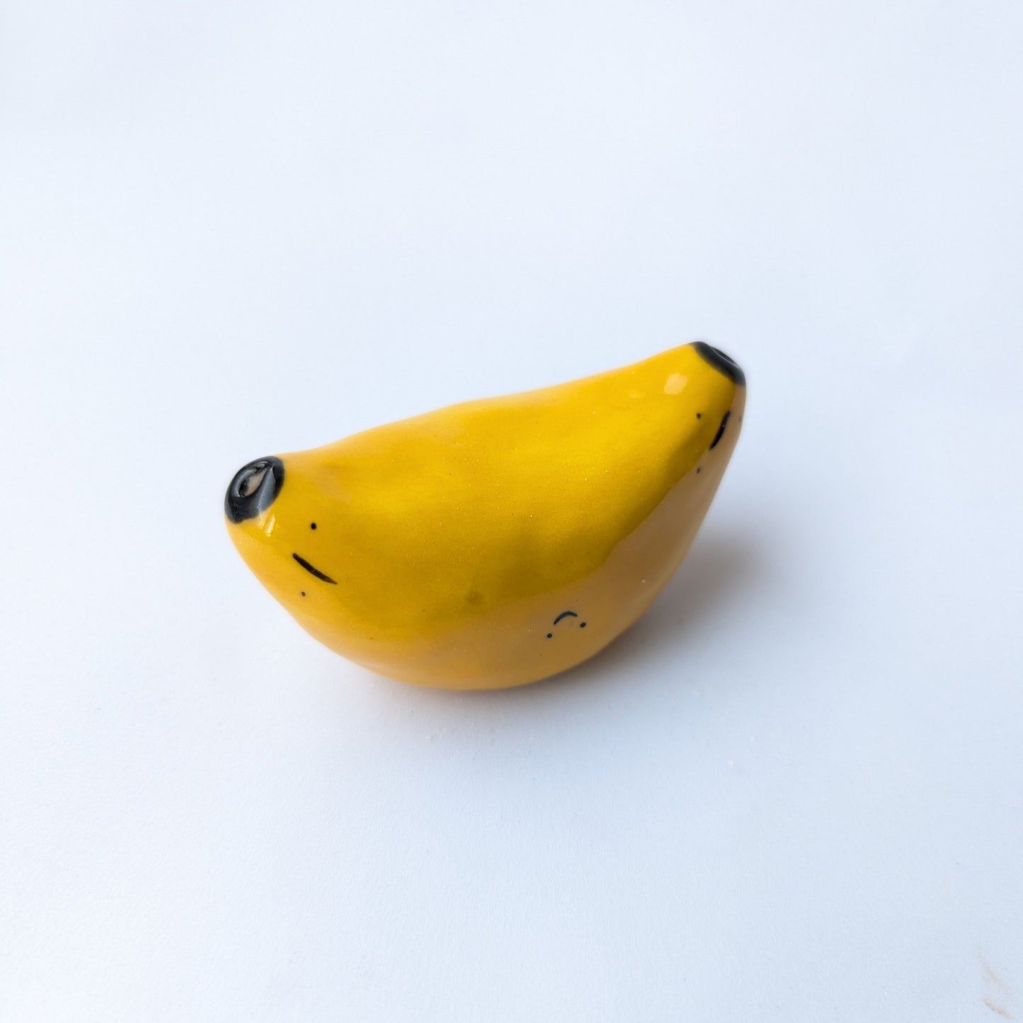 Ceramic Mini Vase Incense Holder - Banana