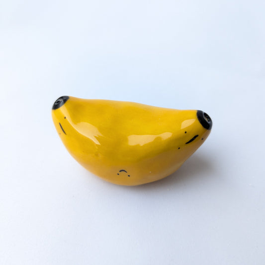 Ceramic Mini Vase Incense Holder - Banana