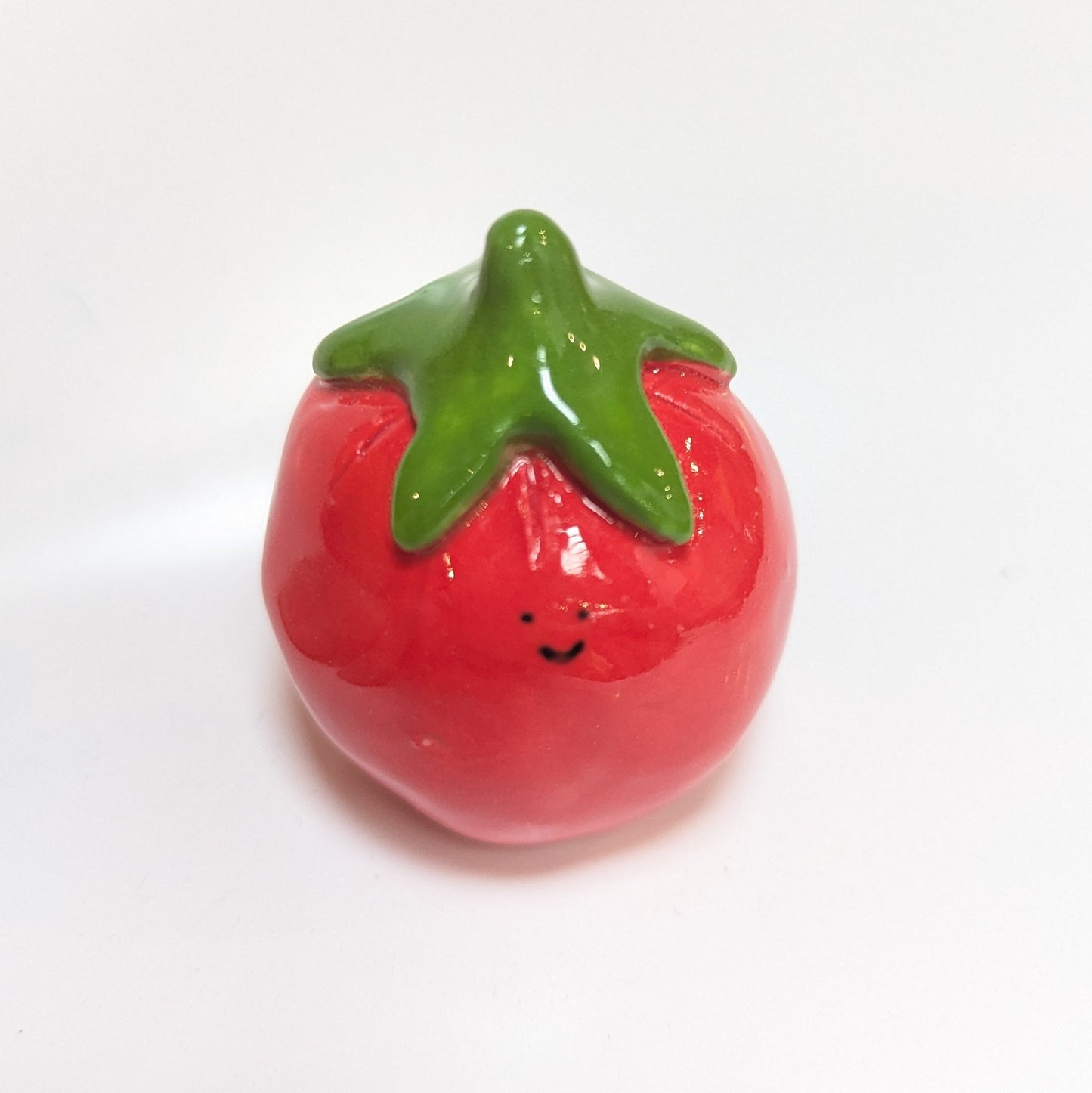 Ceramic Mini Vase Incense Holder - Tomato