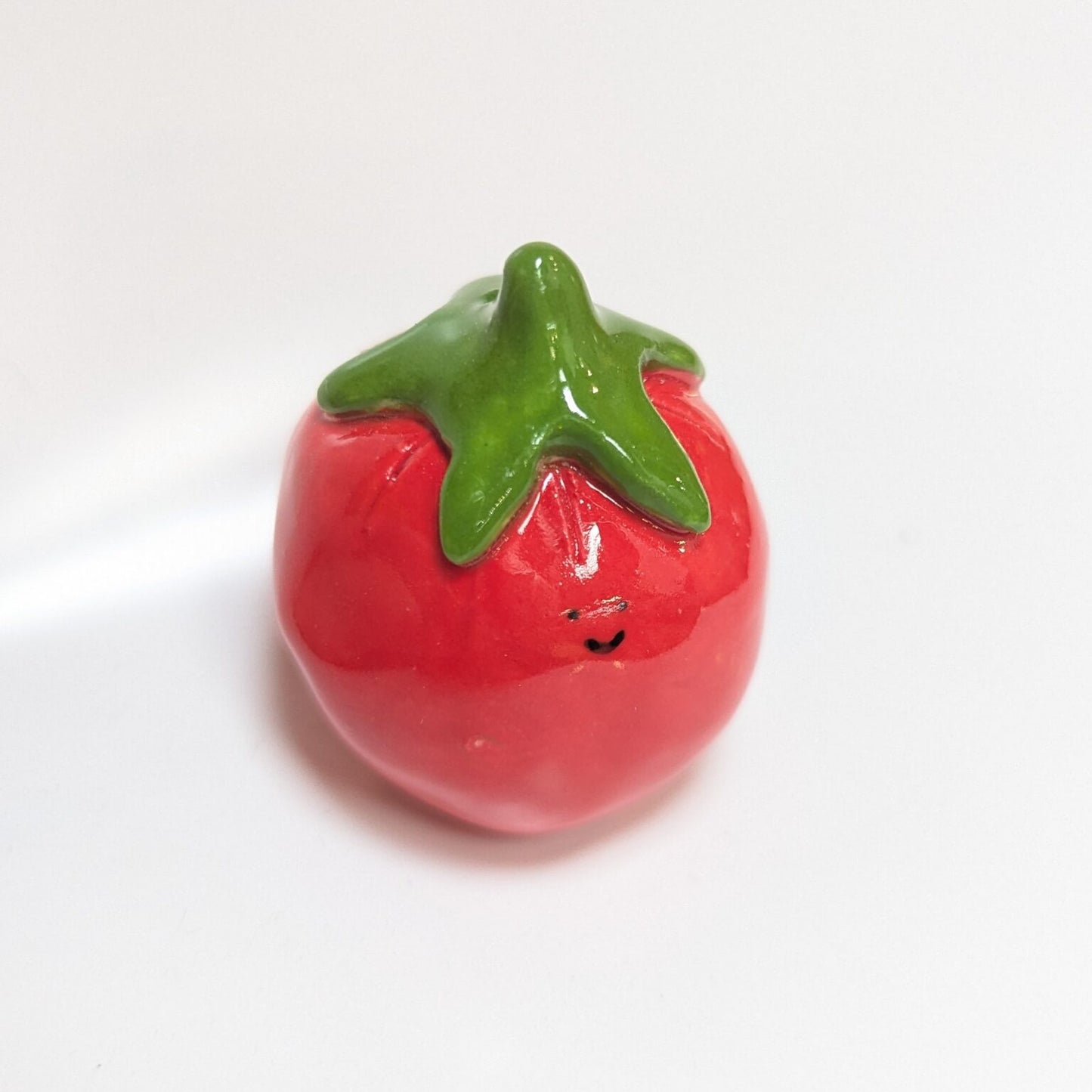 Ceramic Mini Vase Incense Holder - Tomato