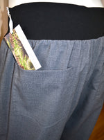 Women's Handmade Band Pants - Steel Grey