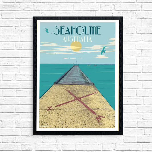 Vintage Poster - Seaholme Jetty