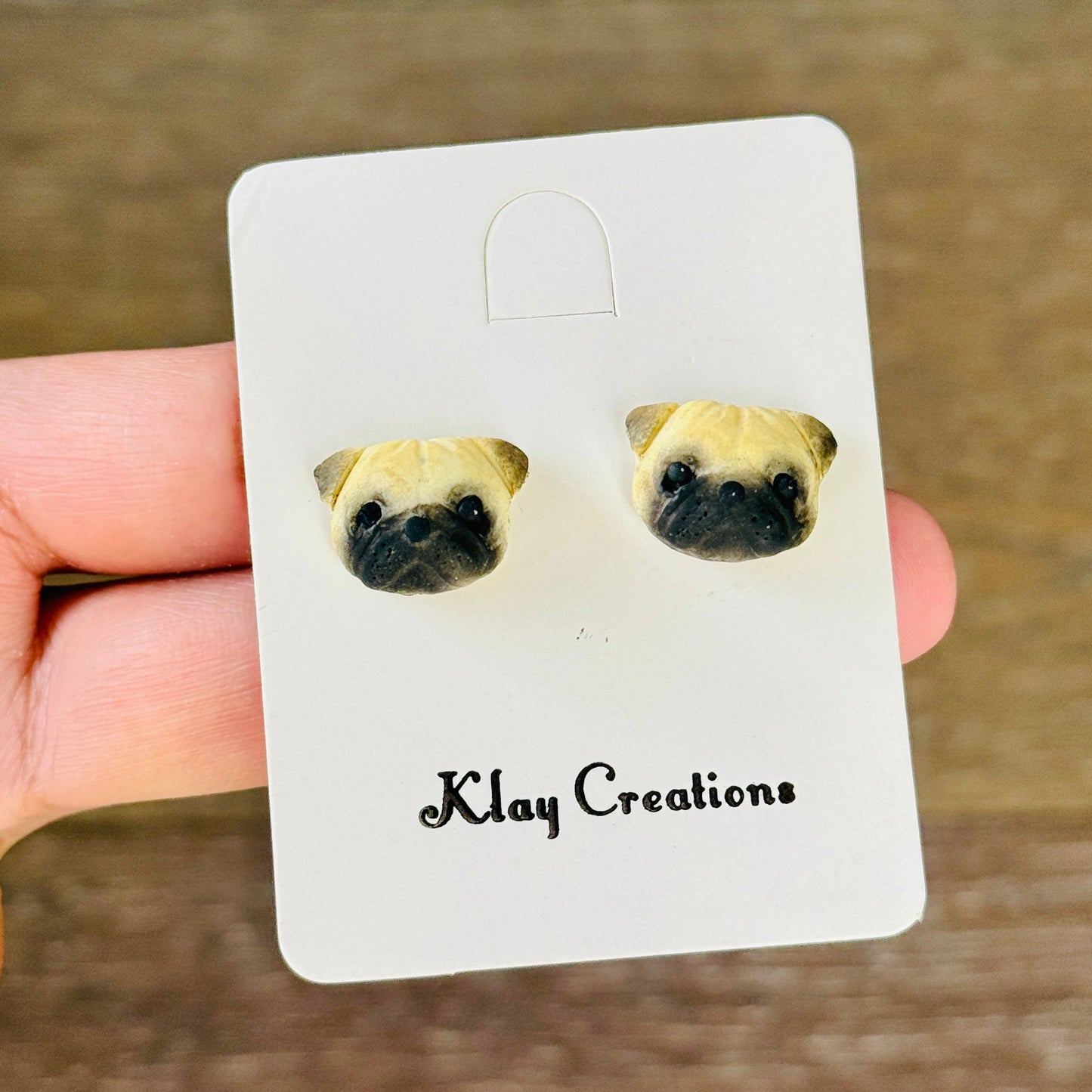 Handmade Polymer Clay Earrings - Dog Collection
