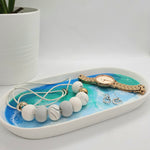 Alcohol Ink Detail Porcelain Oval Tray