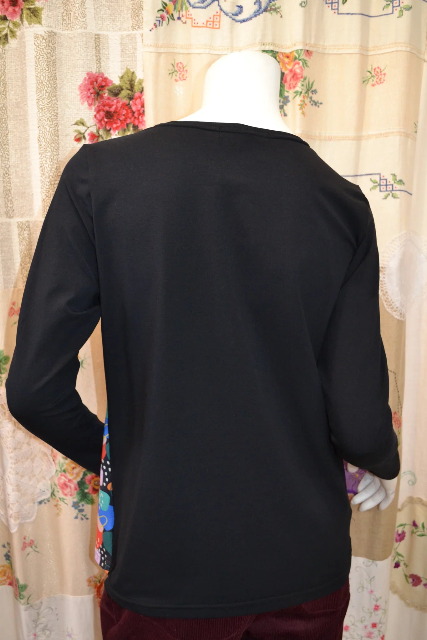 Women's Handmade Long Sleeve T-shirt - Rocks and Rain ** ON SALE **