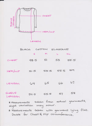 Women's Handmade Long Sleeve T-shirt - Rocks and Rain ** ON SALE **