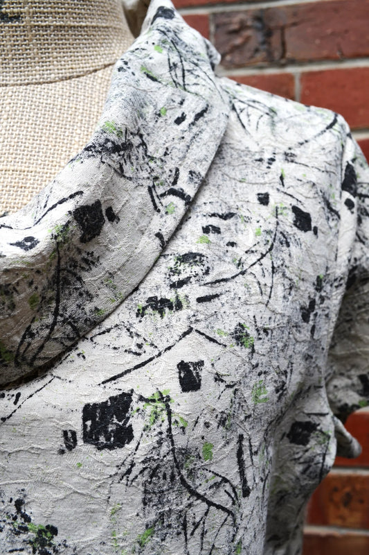 Women's Handmade Roll Neck Top - Rooftops