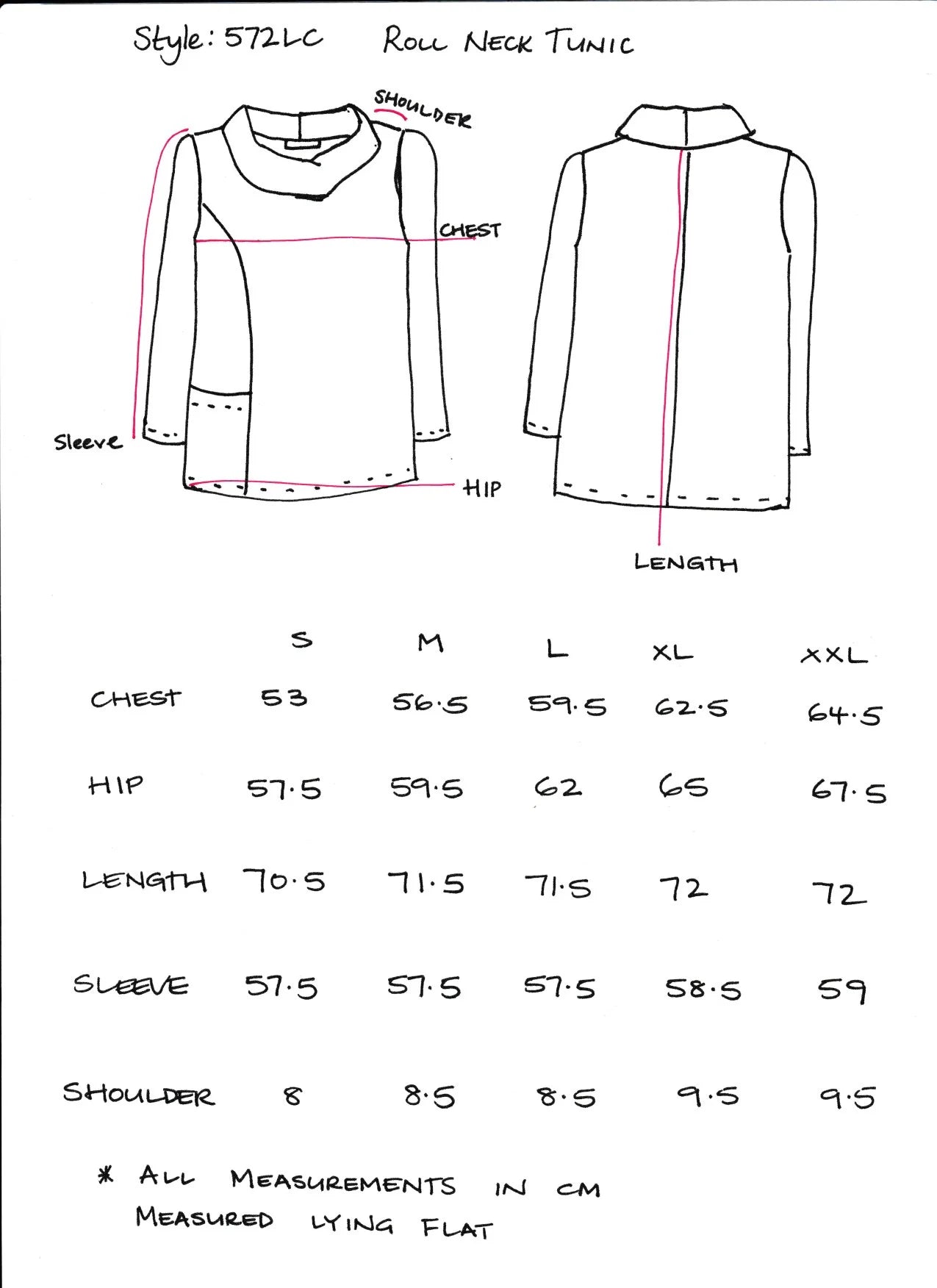 Women's Handmade Roll Neck Top - Rooftops