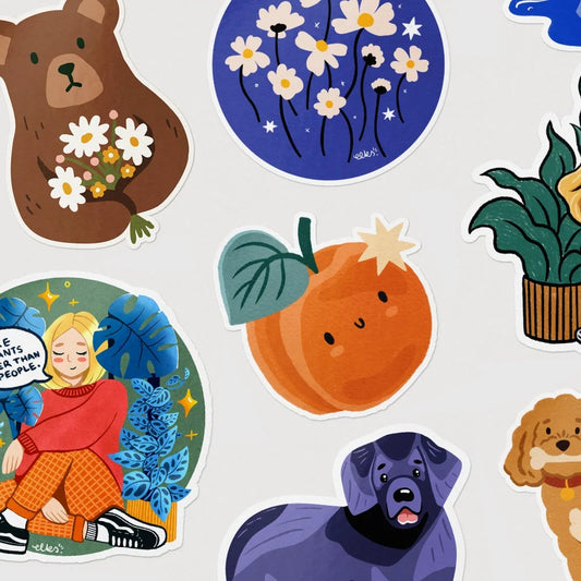 Hello Elks Vinyl Art Stickers