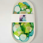 Alcohol Ink Detail Porcelain Oval Tray