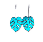 Monstera Leaf Hook/Hoop Earrings