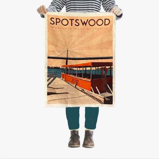 Tea Towel - Spotswood Westgate Punt
