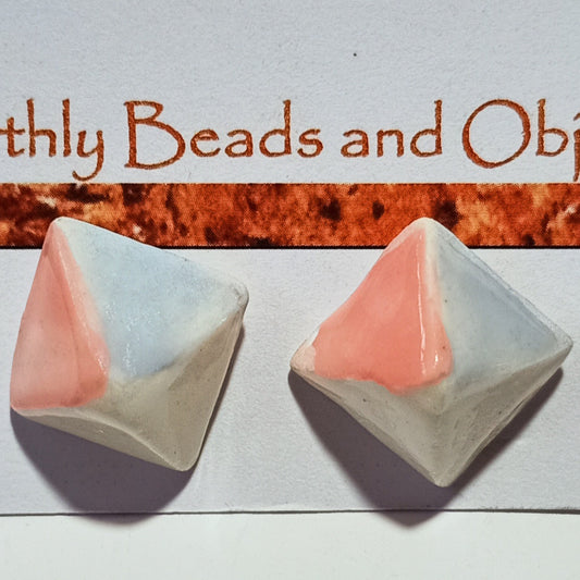 Handcrafted Pottery Stud Earrings