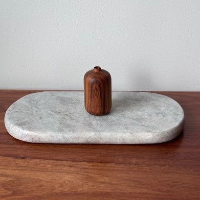 Handturned Timber Vase - Apricot Silo