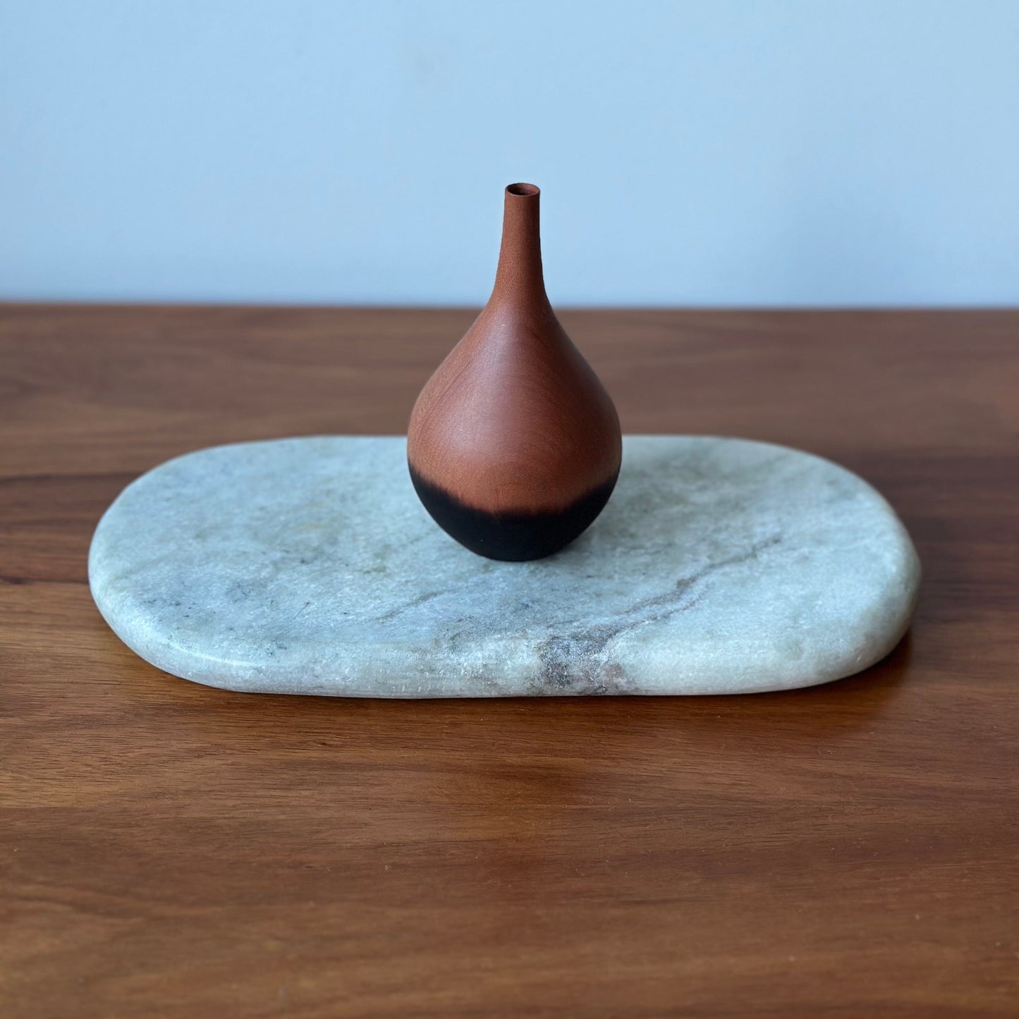 Handturned Timber Vase - Myrtle Droplet