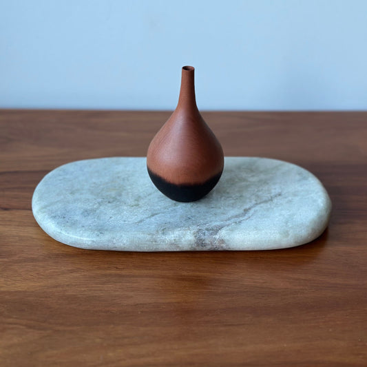Handturned Timber Vase - Myrtle Droplet