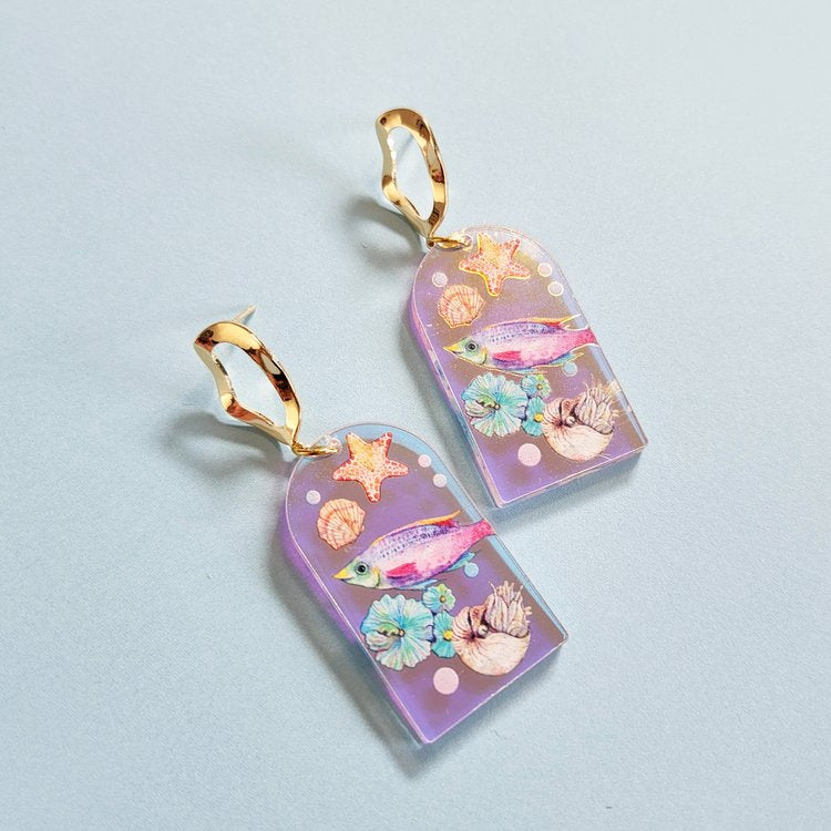 Rainbow Earrings of Ocean Collection