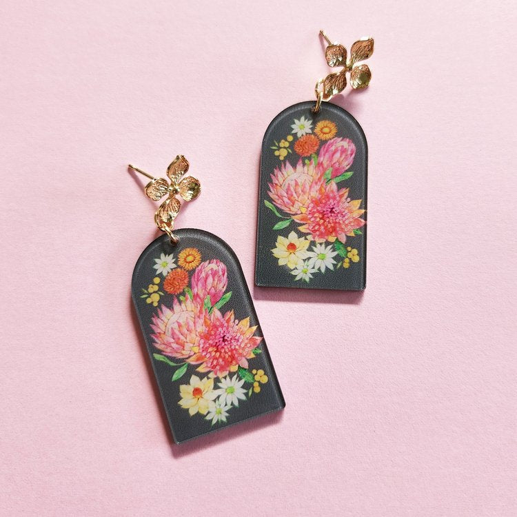 Floral Statement Earrings Collection