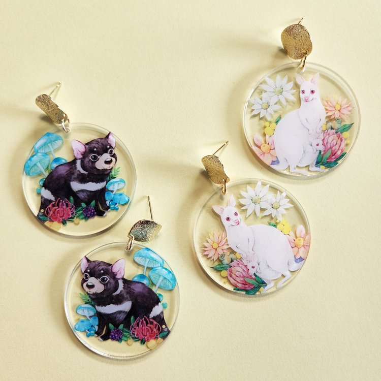 Australian Animals Statement Earrings Collection