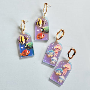 Rainbow Earrings of Ocean Collection