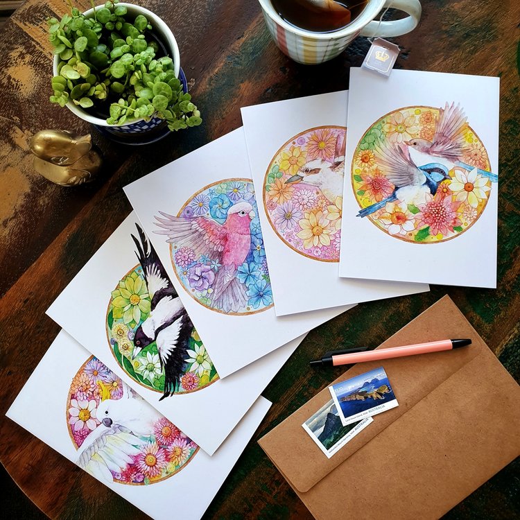 Australian Birds Greeting Card Bundle