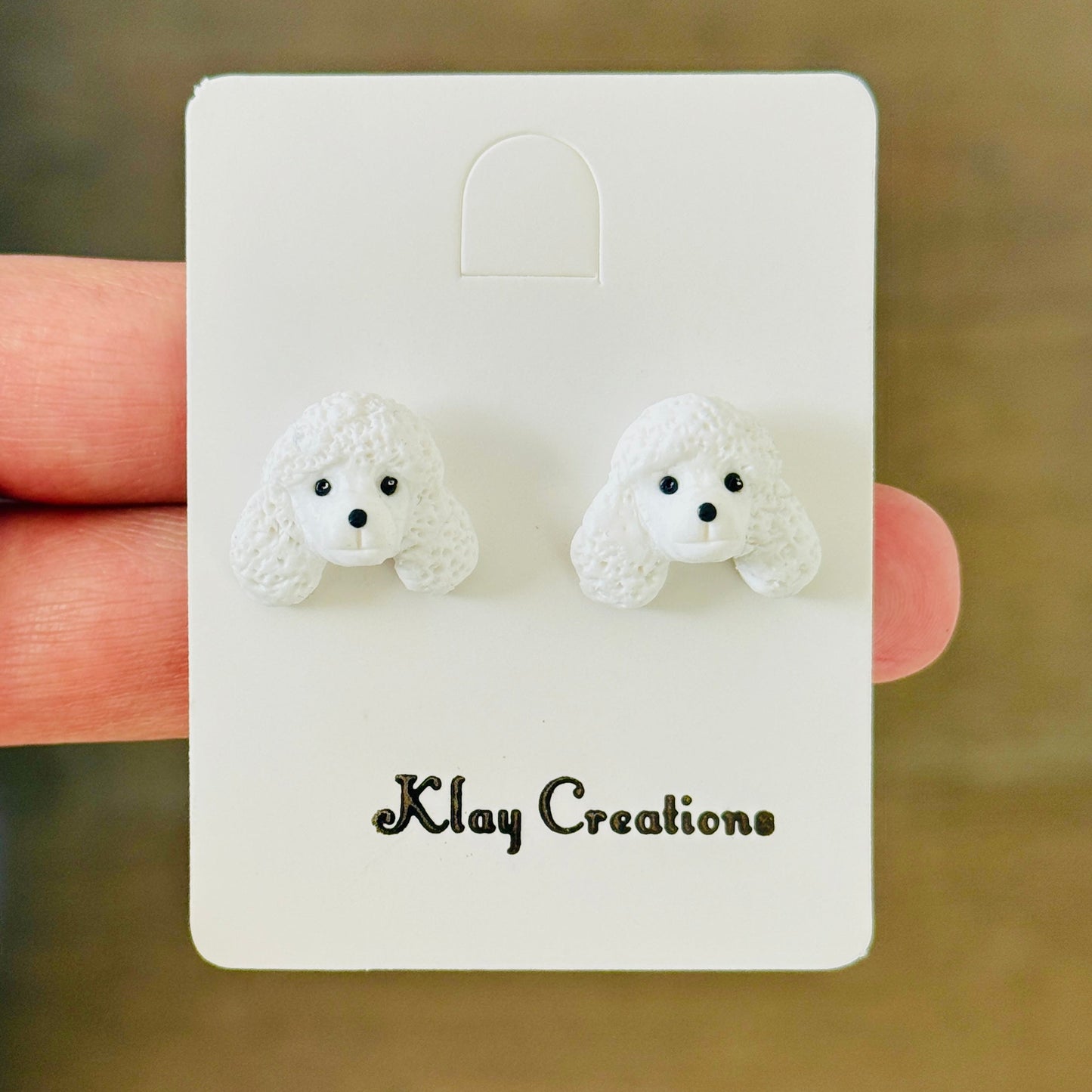 Handmade Polymer Clay Earrings - Dog Collection