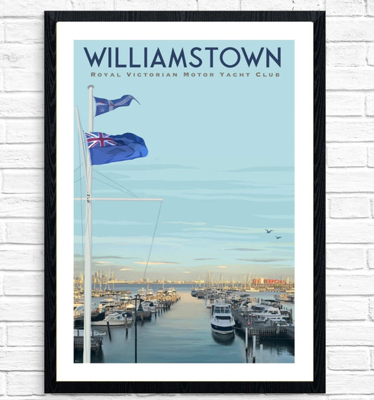 Vintage Poster - Williamstown Royal Victorian Motor Yacht Club