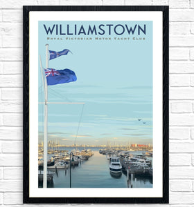 Vintage Poster - Williamstown Royal Victorian Motor Yacht Club