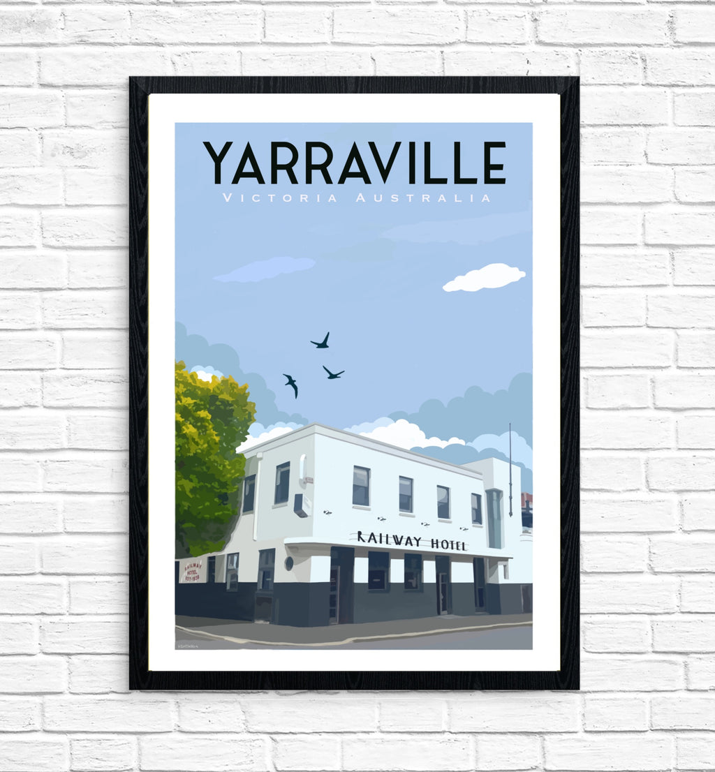 Vintage Poster - Yarraville Railway Hotel