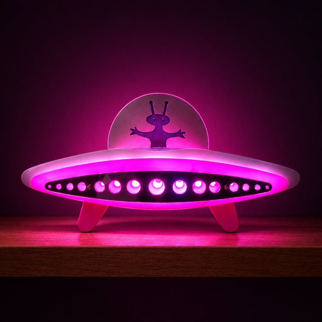 Grhux Desktop Alien Atomic UFO Lamp