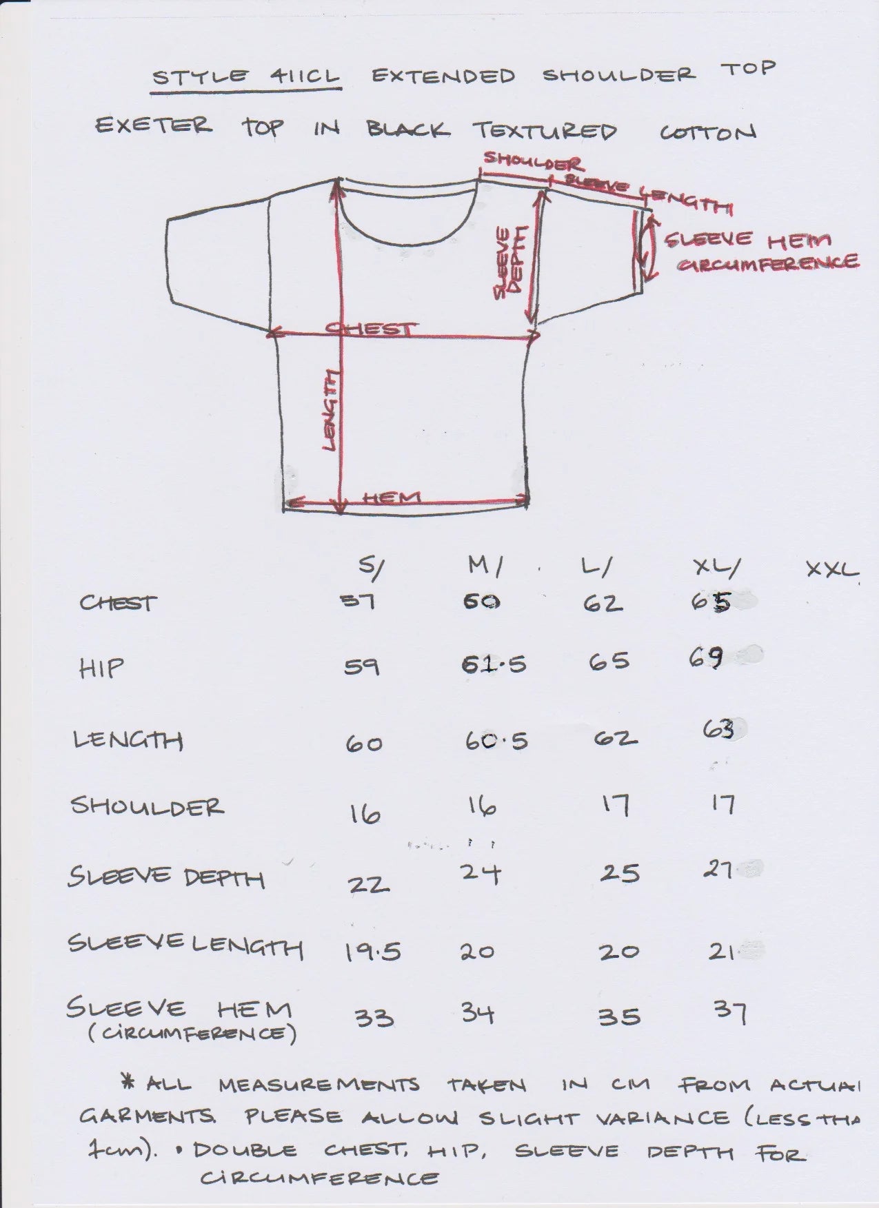 Women's Handmade Exeter Top - Black Gauze