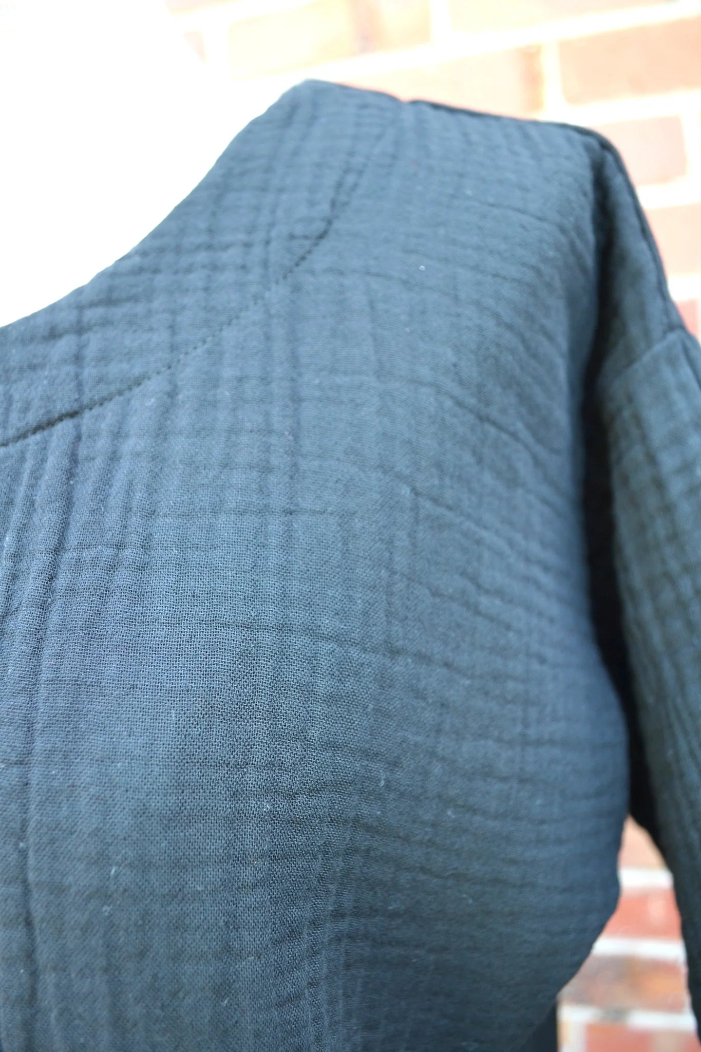 Women's Handmade Exeter Top - Black Gauze