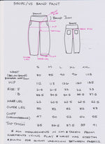 Women's Handmade Band Pants - Stretch Dark Denim