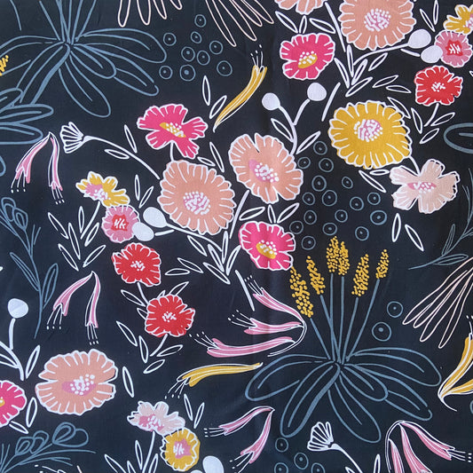 Custom Lamp Shade only - Flower Ink