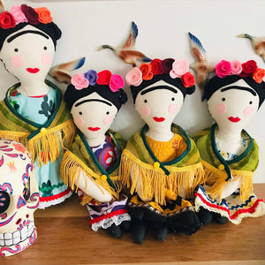 Frida Kahlo Cloth Doll
