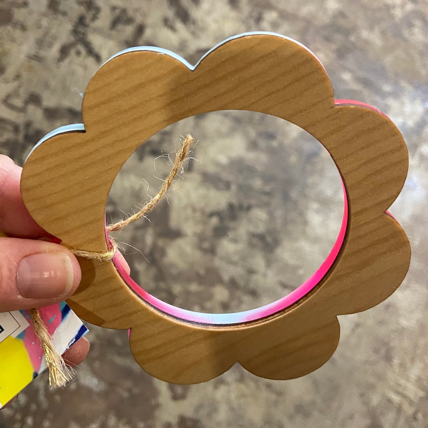 Burst of Colour Resin & Bamboo Bangle - Flower Set