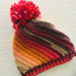 Crochet Wool Blend Beanies - various colours
