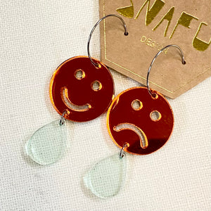 All Round Emotions Dangle Earrings with Hoops