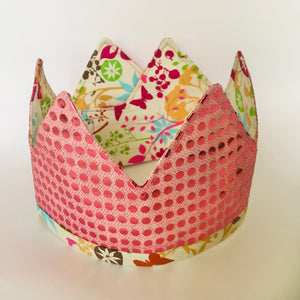 Dress Up Fabric Crowns - reversible & adjustable