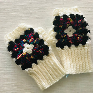 Crochet fingerless gloves - various colours