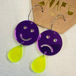 All Round Emotions Dangle Earrings with Hoops