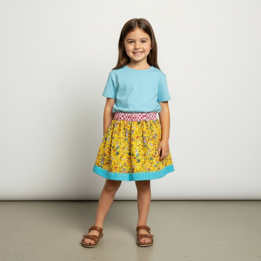 Cord Skirt - YELLOW FOREST