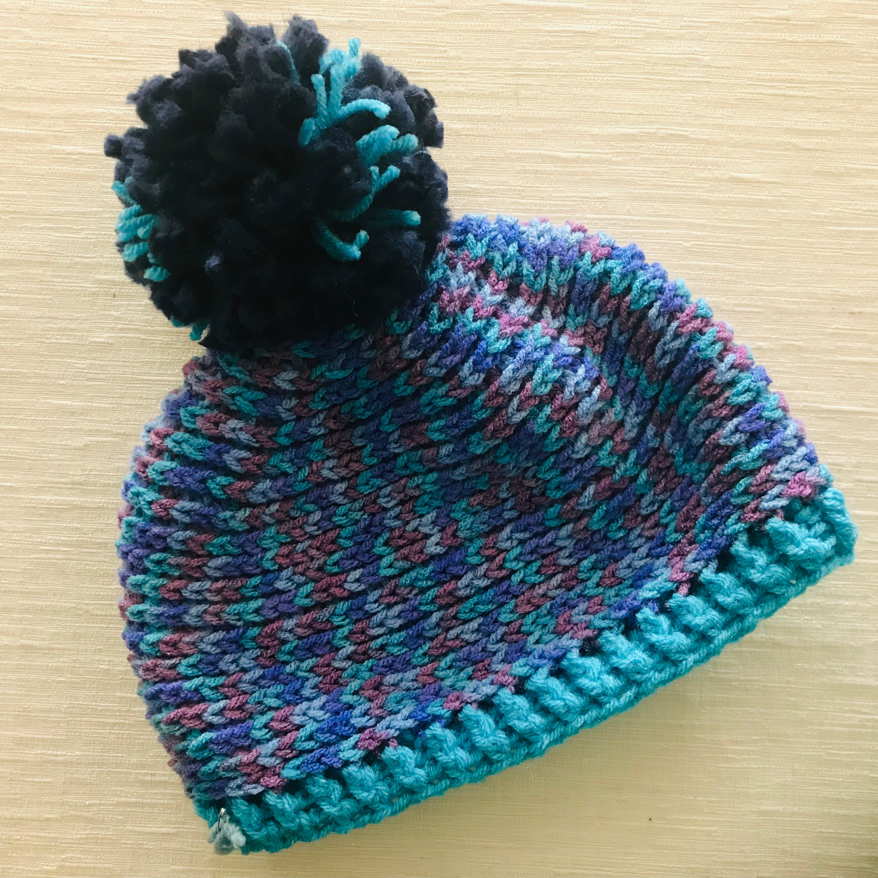 Crochet Wool Blend Beanies - various colours