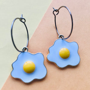 Egg Hoop Earrings